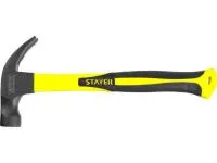 Молоток-гвоздодер Stayer Professional с магнитом и фиберглассовой рукояткой, 450 г