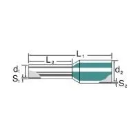 9005850000 Наконечник изолированный H2,5/14D BL BD GSP (в круглом)