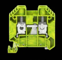 SSL 35/2A винтовая заземляющая клемма стандартного желто-зеленого цвета с крышкой