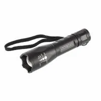 Фонарь, 3W Cree LED 3W, зум, 3 режима 100%-50% - строб, ремешок, 160 Лм, 200 м, 3xAAA, Stern