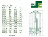 Силос конусный Silos Cordoba 5.35.45, угол 45º