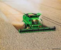 Услуги по уборке урожая новыми комбайнами John Deere